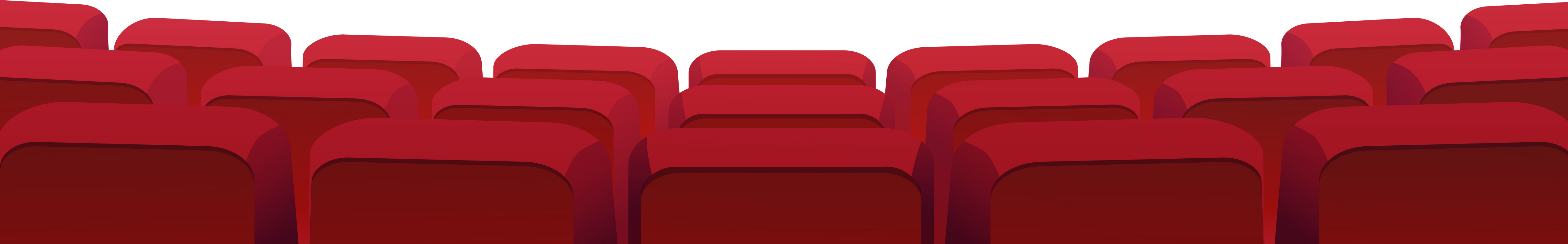 Armchairs Rear View in Cinema Theater, Seats Row